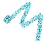 Colorful Rhinestone Chain Applique 2m Iron on Sew on Trim | Blue Crystal Glass Stones, Strong Adhesive Backing, for Doors and Bags, Craft Embellishment