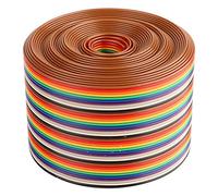 Colorful Ribbon Cable 1.27mm Pitch 40P Flat Rainbow Ribbon Cable Wire Width 2 Inch (3 Meters Long), #-03., 3 Meter lang