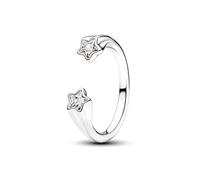 Colorful Rings Size 5 6 7 8 9 Crown Heart Moon Bow Silver Ring Women Wedding Valentine's Birthday(AMC013215,5)