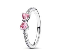 Colorful Rings Size 5 6 7 8 9 Crown Heart Moon Bow Silver Ring Women Wedding Valentine's Birthday(AMC013003,8)