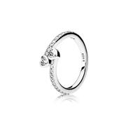 Colorful Rings Size 5 6 7 8 9 Crown Heart Moon Bow Silver Ring Women Wedding Valentine's Birthday(AMC012875,9)