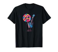 Colorful Rock Lollipop with E-Guitar for Candy and Snacks T-Shirt