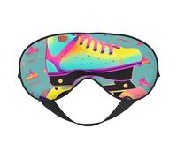 Colorful Roller Skates Eye Mask, Sleep Mask for Men Women 100% Blackout, No Pressure On Eyes, Soft & Breathable