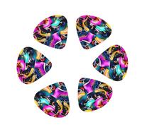 Colorful Roller Skates print Guitar Picks, 12PCS Premium Celluloid Guitar Pick Medium for Acoustic Guitar, Electric Guitar, Bass