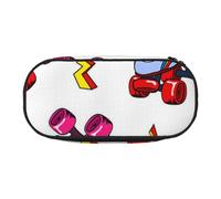 Colorful Roller Skates Print Pencil Pouch for Kids Fun Pencil Case Pouch for Girls Large Pen Case with Zipper, Portable Pencil Bag Holder for School Sudent Teacher Stationery