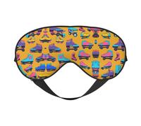 Colorful Roller Skates Sleep Eye Mas Updated Design Light Blocking Night Eye Blinder Men Women Shift Work Travel