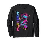 Colorful Roller Skating Hip Hop Rollerskate Lover Skater Long Sleeve T-Shirt