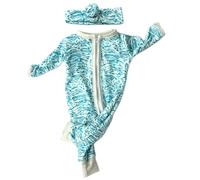 Colorful Romper And Headband Accessories For New Born 18'' Doll Fashionable Cloth Beautiful Pattern Baby Clothes