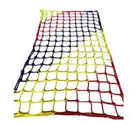 Colorful Rope Netting Heavy Duty Rock Climbing Net Climb Netting Playground Kids Rope Mesh Outdoor Ladder Swingset Cargo Wall Safety Nets Climbing(10X10cm,1X2m/3.3X6.6ft)