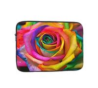 Colorful Rose Laptop Case 15 inch, Shockproof Protective Computer Sleeve Cover Water Resistant Laptop Bag Carrying Tablet Cover Briefcase Handbags Gifts for Men Women