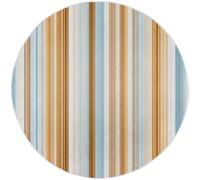 Colorful Round Rugs 150cm, Minimalism Circle Rug for Living Room with Non Slip Backing Washable Rug for Bedroom, Soft Vertical Stripes Printed Carpet for Living Room Kid’s Room Nursery