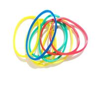 Colorful Rubber Band Magic Set - Stretchy Illusion Prop for Penetration Tricks, Sleight of Hand Practice, and Close-Up Performances