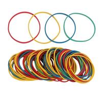 Colorful Rubber Bands - 300 Pieces High Stretch Elastic Loops | 1.5 Inch Diameter Multi-Colour Bands | Multipurpose Elastic Band | Colorful Stationery Band - For Office Files School Crafts And Hair