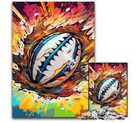Colorful Rugby 1000 Piece Jigsaw Puzzle Difficult Puzzles for Adults for Teenagers, Family Game Night, Brain-Challenging Gift Idea 50x75CM/19.68x29.52inch