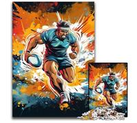 Colorful Rugby Jigsaw Puzzles for Adults, 1000 Piece Wooden Jigsaw Puzzles for Adults Challenging Brain Teaser for Teenagers, Family Game Night Fun 50x75CM/19.68x29.52inch
