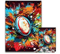 Colorful Rugby JigsawPuzzle 1000 Pieces for Adults Puzzles for Adults DIY Home Decor Gift, Brain Teaser Game 50x75CM/19.68x29.52inch
