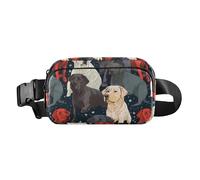 Colorful Sad Dogs Fanny Pack for Women Men, Bumbag Crossbody Waist Packs with Adjustable Strap Belt Bag for Travel Workout Hiking