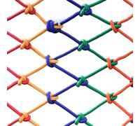 Colorful Safety Protective Net,Staircase Patio Anti-Drop Color Netting For Kids,School Stairway Fall Protective Mesh ，Nylon Anti-Fall Rope Net (Color : 4mm-4cm Mesh) (Size : 1x1m(3.28ftx3.28ft))