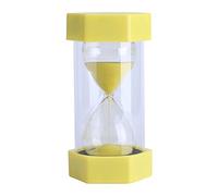 Colorful Sand Timers Glass Hourglass 3/10/20/30/60 Minutes Timer Clock Home Office Decor Gift(3 mins Yellow)