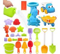 Colorful Sand Toys, Fun Beach Tool, 13.78x7.48in Play Kit with Building Accessories, PP Outdoor Equipment, Summer Activity Toys with Bright Style, Kids Playset for Pool Beach Travel