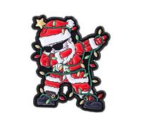 Colorful Santa Christmas Brooch Lapel Pin for Backpack Lapel Hat Decoration Holiday Party Gift Gift for Christmas Party