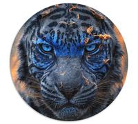 Colorful Savage Tigers Jigsaw Puzzles for Adults 1000 Piece Puzzles for Adults Challenging Brain Teaser, Family Activity, Home Decor, (67.5x67.5cm)