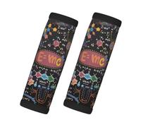 Colorful Scientific Formulas Calculations Board, 2 Pcs Luggage Handle Wrap Grips, Comfort Soft Handle Covers Luggage Tag