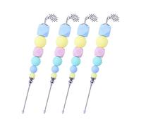 Colorful Scriber Needle Sugar Stir Needle Scriber Needle Modelling Tool for Biscuit Cookie Sugar Craft Icing Pin Cake Decorating Needle Tool(4Pcs)