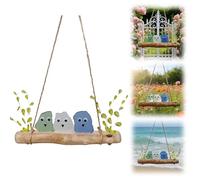 Colorful Sea Glass Bird Perch, Handmade Seaglass Rainbow Birds Wall Art, Driftwood Art for Indoor Outdoor, Coastal Ocean Decor for Windows Balcony Garden, Nature Lovers Gifts
