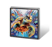 Colorful Sea Turtle_77697424 Square Lapel Pins Backpack Pin Cute Brooch Decoration Brooches for Women Men Fashion Button Badges for Hat Backpacks Purses Jackets Shirt Suit