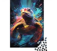 Colorful Sea Turtle Art Puzzles 1000 Piece for Adults Jigsaw Puzzles Beautiful Decoration 70x50cm/1000pcs