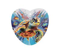 Colorful Sea Turtle Car Air Freshener Hanging, Long Lasting Scented Car Aromatherapy Tablets, Love form Fragrance Scented Cards for Vehicles, Bedroom, Wardrobe Gray-style