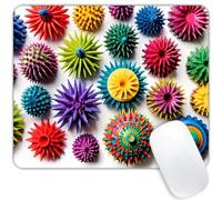 Colorful Sea Urchin Mouse Pad Rubber Base Mouse Pads Non-Slip Mousepad For Computer Laptop Pc 25X30Cm