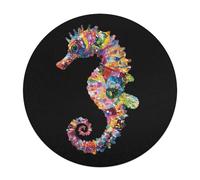 Colorful Seahorse Funny Wooden Picture Puzzle for Adults Challenge Intellectual Game Animal Shaped Pieces Jigsaw