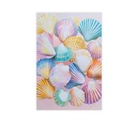 Colorful Seashells Canvas Poster Wall Art Decor Print Picture Paintings for Living Room Bedroom Decoration 20x30inch(50x75cm)