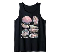Colorful Seashells Oysters Dreamy Art Pastel Aesthetic Tank Top