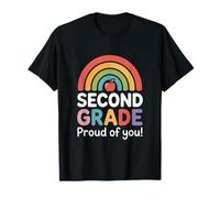 Colorful Second Grade Proud of You Rainbow Apple T-Shirt