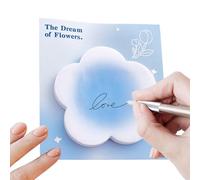 Colorful Self-Stick Note Pads - Gradient Memo Sheets, 7.7x8.6 Cm Adhesive Paper, Planner Sticky Notes, Special-Shape Posted Pads, Vibrant Color Stationery | Cute Sticky Notes for Kids Study Messages