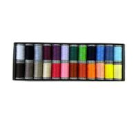 Colorful Serger Sewing Thread - 10 Cones Threads of 500 Yards Each Spool | Sewing Clips Quilting Materials Sewing Machines for Beginners and Heavy-Duty Sewing Machine Threads (24 Color)