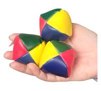Colorful Set of Juggling Balls for Beginners and Professionals with Instructions! (2") Durable Simple Soft Mini Juggling Balls Vinyl Shells Plastic Beans (Juggling Balls, 2 Sets, 6 Balls)