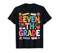 Colorful Seventh Grade School Year Start T-Shirt