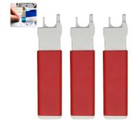 Colorful Sewing Machine Threading Tool, 3pcs Colorful Threading Tool, Simple Quick Magnetic Automatic Needle Threader for Everyday Repairs (Red)