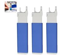 Colorful Sewing Machine Threading Tool, 3pcs Colorful Threading Tool, Simple Quick Magnetic Automatic Needle Threader for Everyday Repairs (Blue)