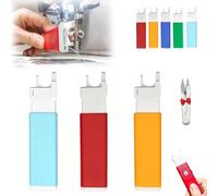 Colorful Sewing Machine Threading Tool, Automatic Needle Threader for Sewing Machine, Easy Needle Inserter Aid for Everyday Clothing Repairs, Universal Craft Quilting Supplies Aid Set(3PCS-D)