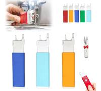 Colorful Sewing Machine Threading Tool, Automatic Needle Threader for Sewing Machine, Easy Needle Inserter Aid for Everyday Clothing Repairs, Universal Craft Quilting Supplies Aid Set(3PCS-F)