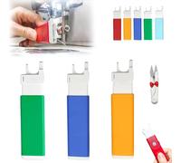 Colorful Sewing Machine Threading Tool, Automatic Needle Threader for Sewing Machine, Easy Needle Inserter Aid for Everyday Clothing Repairs, Universal Craft Quilting Supplies Aid Set(3PCS-B)