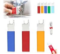 Colorful Sewing Machine Threading Tool, Automatic Needle Threader for Sewing Machine, Easy Needle Inserter Aid for Everyday Clothing Repairs, Universal Craft Quilting Supplies Aid Set(3PCS-E)