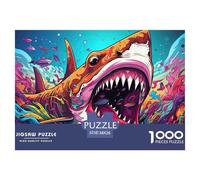Colorful Shark Attack Well Made Cardboard Pieces Excellent for Brain Exercise, Memory Improvement And Mental Relaxation at Home 38x26cm/1000pcs