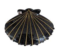 Colorful Shell Shape Hair Claw High Ponytail Woman Headwear Female Hair Accessories Elegant Wedding Party Hair Claw