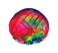 Colorful shower caps with double layer of shower caps hold your hair well whether it is showering or bathing.